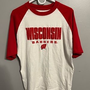 Badgers patched jersey t-shirt size- L